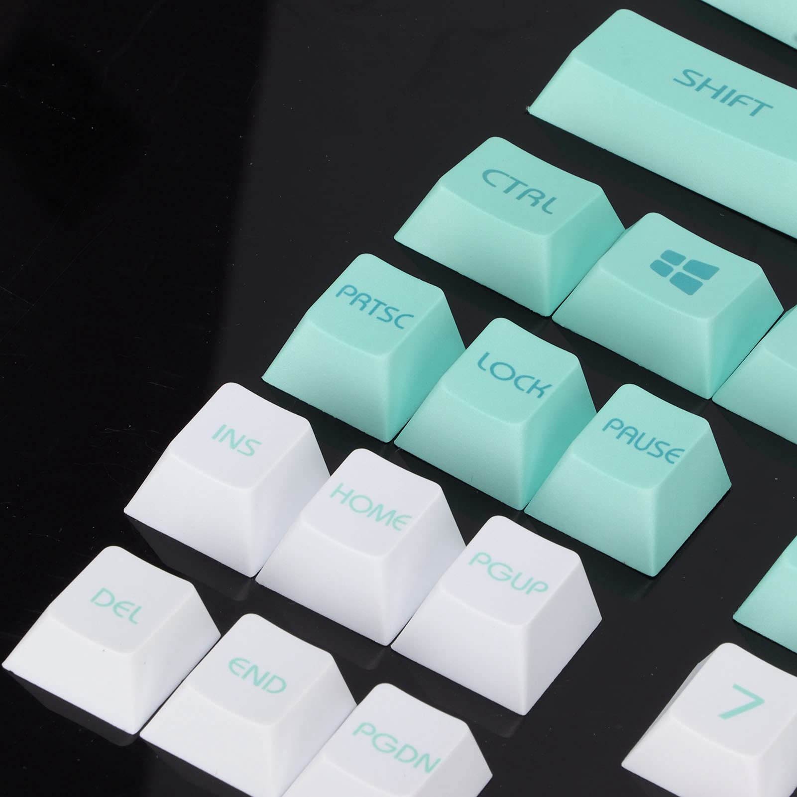Mint Green Keycaps Set, Resin Artisan Keycap, Mechanical Keyboard